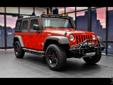 SIRIUS Satellite Radio(TM) Manual passenger mirror adjustment ABS Traction Control Compass Convertible occupant rollover protection Cruise control
Drivetrain: 4x4
Engine: 3.8L V-6 cyl
Transmission: Manual
Make: Jeep
Mileage: 20179
Exterior Color: Red
VIN: