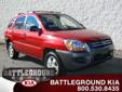 Â .
Â 
2008 Kia Sportage
$16995
Call 336-282-0115
Battleground Kia
336-282-0115
2927 Battleground Avenue,
Greensboro, NC 27408
One Owner! It's Certified!
Our 2008 Kia Sportage LX starts out with full power features, cruise control, and a CD player. This