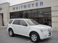 Â .
Â 
2008 Mercury Mariner
$15495
Call (717) 428-7540 ext. 459
Whitmoyer Auto Group
(717) 428-7540 ext. 459
1001 East Main St,
Mount Joy, PA 17552
JUST TRADED FWD 4 CYLINDER!! www.whitmoyerautogroup.com The Friendliest Dealership in Lancaster County offers