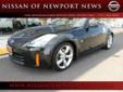 Â .
Â 
2008 Nissan 350Z
$24990
Call
Nissan of Newport News
12925 Jefferson Avenue,
Newport News, VA 23608
***ONE OWNER * CLEAN CARFAX and BUY ANYWHERE ELSE AND YOU SIMPLY PAID TOO MUCH !!. Join us at Nissan of Newport News! Ready to roll! Who could say no