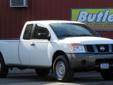Price: $16975
Make: Nissan
Model: Titan
Color: White
Year: 2008
Mileage: 57400
Only $302 per month for 72 months to qualified buyers! * *Sales tax and DMV fees extra. 6month 6, 000 mile warranty. Extended warranties available. Visit Butler Auto Sales Inc.