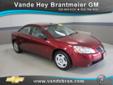 Vande Hey Brantmeier Chevrolet - Buick
614 N. Madison Str., Â  Chilton, WI, US -53014Â  -- 877-507-9689
2008 Pontiac G6 Value Leader
Low mileage
Price: $ 12,968
Call for AutoCheck report or any finance questions. 
877-507-9689
About Us:
Â 
At Vande Hey