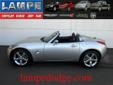 .
2008 Pontiac Solstice
$15995
Call (559) 765-0757
Lampe Dodge
(559) 765-0757
151 N Neeley,
Visalia, CA 93291
We won't be satisfied until we make you a raving fan!
Vehicle Price: 15995
Mileage: 55924
Engine: Turbo Gas 4-Cyl 2.0L/122
Body Style: