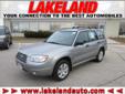 Lakeland
4000 N. Frontage Rd, Â  Sheboygan, WI, US -53081Â  -- 877-512-7159
2008 Subaru Forester 2.5 X
Price: $ 15,566
Check out our entire inventory 
877-512-7159
About Us:
Â 
Lakeland Automotive in Sheboygan, WI treats the needs of each individual customer