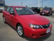 Â .
Â 
2008 Subaru Impreza
$14995
Call 724-426-8007
Feel Great In This Vehicle!
724-426-8007
Click here for more information on this vehicle
Vehicle Price: 14995
Mileage: 63150
Engine: Gas Flat 4-Cyl 2.5L/150
Body Style: Sedan
Transmission: Automatic