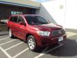 2008 Toyota Highlander
Â 
Internet Price
$23,988.00
Stock #
A994737
Vin
JTEES41A282069881
Bodystyle
SUV
Doors
4 door
Transmission
Automatic
Engine
V-6 cyl
Odometer
63507
Call Now: (888) 219 - 5831
Â Â Â  
Vehicle Comments:
Sales price plus tax, license and