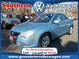 Greenbrier Volkswagen
1248 South Military Highway, Chesapeake, Virginia 23320 -- 888-263-6934
2008 Volkswagen Eos Turbo Pre-Owned
888-263-6934
Price: $21,689
LIFETIME Oil & Filter Changes.. Call Chris or Jay at 888-263-6934
Click Here to View All Photos