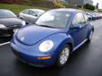 2008 VOLKSWAGEN NEW BEETLE COUPE S
$13,988
Phone:
Toll-Free Phone: 8779040127
Year
2008
Interior
Make
VOLKSWAGEN
Mileage
23516 
Model
NEW BEETLE COUPE 
Engine
Color
BLUE
VIN
3VWRG31C88M522040
Stock
Warranty
Unspecified
Description
150 horsepower, 2 Doors,