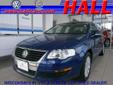 Hall Imports, Inc.
19809 W. Bluemound Road, Brookfield, Wisconsin 53045 -- 877-312-7105
2008 Volkswagen Passat Turbo Pre-Owned
877-312-7105
Price: $16,991
Call for financing.
Click Here to View All Photos (19)
Call for a free Auto Check.
Description:
Â 
VW