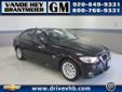 Â .
Â 
2009 BMW 3 Series
$27496
Call (920) 482-6244 ext. 222
Vande Hey Brantmeier Chevrolet Pontiac Buick
(920) 482-6244 ext. 222
614 North Madison,
Chilton, WI 53014
The BMW 3 Series car accelerate, turn and stop with remarkable agility and balance,