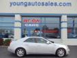 Young Chevrolet Cadillac
2009 Cadillac CTS AWD w/1SA Pre-Owned
Engine
6 3.6L
Stock No
66874A
Trim
AWD w/1SA
Mileage
46711
Model
CTS
Year
2009
Transmission
Automatic
Condition
Used
VIN
1G6DG577390130643
Body type
4dr Car
Make
Cadillac
Exterior Color