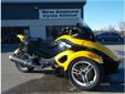 .
2009 Can-Am Spyder SM5 Trike
$14999
Call (860) 341-5706 ext. 1051
Engine Type: 990 V-Twin
Displacement: 60.90 in3 (998cc)
Bore and Stroke: 3.82 in (97 mm) x 2.68 in (68 mm)
Cooling: Liquid cooled
Compression Ratio: 10.8:1
Fuel System: Multi-point EFI