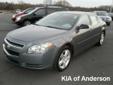 Â .
Â 
2009 Chevrolet Malibu
$11988
Call (877) 638-8845 ext. 36
Kia of Anderson
(877) 638-8845 ext. 36
5281 highway 76,
Pendleton, SC 29670
Please call us for more information.
Vehicle Price: 11988
Mileage: 79033
Engine: Gas 4-Cyl 2.4L/146.5
Body Style: