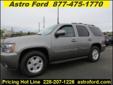 .
2009 Chevrolet Tahoe
$26550
Call (228) 207-9806 ext. 269
Astro Ford
(228) 207-9806 ext. 269
10350 Automall Parkway,
D'Iberville, MS 39540
For Additional Information concerning any details about this particular vehicle please, call DESTINEE BARBOUR at