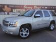 .
2009 Chevrolet Tahoe LTZ
$32150
Call (806) 686-0597 ext. 87
Benny Boyd Lamesa Chevy Cadillac
(806) 686-0597 ext. 87
2713 Lubbock Highway,
Lamesa, Tx 79331
All Around gem!! Includes a CARFAX buyback guarantee** Less than 60k Miles!! Priced below NADA