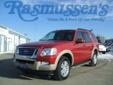 Â .
Â 
2009 Ford Explorer
$23500
Call 800-732-1310
Rasmussen Ford
800-732-1310
1620 North Lake Avenue,
Storm Lake, IA 50588
You don't want just any Explorer -- you want this one!!! Eddie Bauer trim, leather upholstery, heated seats, power moonroof, SYNC...