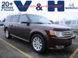 V & H Automotive
2414 North Central Ave., Â  Marshfield, WI, US -54449Â  -- 877-509-2731
2009 Ford Flex SEL
Price: $ 20,476
Call for a free CarFax report. 
877-509-2731
About Us:
Â 
Marshfield Wisconsin is near the geographical of our great state where V&H