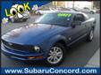 Subaru Concord
853 Concord Parkway S, Concord, North Carolina 28027 -- 866-985-4555
2009 Ford Mustang Coupe Pre-Owned
866-985-4555
Price: $15,507
Free Car Fax Report on our website! Convenient Location!
Click Here to View All Photos (29)
Free Car Fax