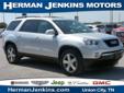 Â .
Â 
2009 GMC Acadia
$25962
Call (731) 503-4723 ext. 4691
Herman Jenkins
(731) 503-4723 ext. 4691
2030 W Reelfoot Ave,
Union City, TN 38261
Super nice, this GMC Acadia has 3 rows of seating for generous room for your passengers and superb fuel economy