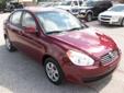 .
2009 Hyundai Accent
$7763
Call (863) 588-3564 ext. 88
Lakeland Automall
(863) 588-3564 ext. 88
1430 West Memorial Blvd.,
Lakeland, FL 33815
Accent GLS and Cloth. Red and Ready! Stick shift! If you demand the best things in life, this wonderful 2009