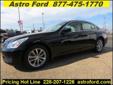 .
2009 Infiniti G37 Sedan
$24977
Call (228) 207-9806 ext. 266
Astro Ford
(228) 207-9806 ext. 266
10350 Automall Parkway,
D'Iberville, MS 39540
---ATTENTION--- This 2009 Infiniti G37 is one to keep an eye on! --"TIME SENSITIVE MATTER"-- * * * * * * * * * *