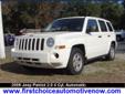 Â .
Â 
2009 Jeep Patriot
$10400
Call 850-232-7101
Auto Outlet of Pensacola
850-232-7101
810 Beverly Parkway,
Pensacola, FL 32505
Vehicle Price: 10400
Mileage: 105368
Engine: Gas I4 2.0L/122
Body Style: Suv
Transmission: Automatic
Exterior Color: White