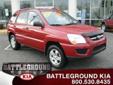 Â .
Â 
2009 Kia Sportage
$17995
Call 336-282-0115
Battleground Kia
336-282-0115
2927 Battleground Avenue,
Greensboro, NC 27408
We love you just the way you are. So says Kia about its 2009 Sportage, which is a compact SUV based on the Tucson uni-body