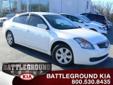 Â .
Â 
2009 Nissan Altima
$17995
Call 336-282-0115
Battleground Kia
336-282-0115
2927 Battleground Avenue,
Greensboro, NC 27408
Our 2009 Altima is a front-wheel drive mid-size sedan that offers a sportier ride than the Accord and Camry, comparable fuel