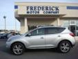 Â .
Â 
2009 Nissan Murano
$25494
Call (301) 710-5035 ext. 56
The Frederick Motor Company
(301) 710-5035 ext. 56
1 Waverley Drive,
Frederick, MD 21702
Super sporty and loaded with leather, heated seats, panoramic sunroof and much more. You won't believe the