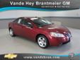 Vande Hey Brantmeier Chevrolet - Buick
614 N. Madison Str., Chilton, Wisconsin 53014 -- 877-507-9689
2009 Pontiac G6 Pre-Owned
877-507-9689
Price: $14,495
Call for AutoCheck report or any finance questions.
Click Here to View All Photos (12)
Call for