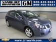 Â .
Â 
2009 Pontiac Vibe
$11396
Call (920) 482-6244 ext. 195
Vande Hey Brantmeier Chevrolet Pontiac Buick
(920) 482-6244 ext. 195
614 North Madison,
Chilton, WI 53014
This Vibe is a one owner, locally traded vehicle that has been fully inspected and has