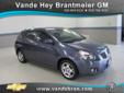 Vande Hey Brantmeier Chevrolet - Buick
614 N. Madison Str., Chilton, Wisconsin 53014 -- 877-507-9689
2009 Pontiac Vibe 2.4L Pre-Owned
877-507-9689
Price: $14,997
Call for AutoCheck report or any finance questions.
Click Here to View All Photos (12)
Call