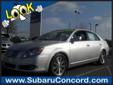 Subaru Concord
853 Concord Parkway S, Concord, North Carolina 28027 -- 866-985-4555
2009 Toyota Avalon Limited Sedan Pre-Owned
866-985-4555
Price: $23,993
Free Car Fax Report on our website! Convenient Location!
Click Here to View All Photos (60)
Free Car