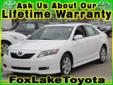 Fox Lake Toyota/Scion
75 S US Highway 12, Â  Fox Lake , IL, US -60020Â  -- 847-497-9085
2009 Toyota Camry SE
Low mileage
Price: $ 18,594
Click here for finance approval 
847-497-9085
About Us:
Â 
Â 
Contact Information:
Â 
Vehicle Information:
Â 
Fox Lake