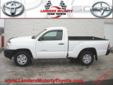 Landers McLarty Toyota Scion
2970 Huntsville Hwy, Fayetville, Tennessee 37334 -- 888-556-5295
2009 Toyota Tacoma TACOMA 4X2 Pre-Owned
888-556-5295
Price: $14,500
Free Lifetime Powertrain Warranty on All New & Select Pre-Owned!
Click Here to View All