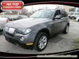 .
2010 BMW X3 3.0i Sport Utility 4D
$28595
Call (631) 339-4767
Auto Connection
(631) 339-4767
2860 Sunrise Highway,
Bellmore, NY 11710
German engineering at its finest with this SUV. Imagine driving on a beautiful day with the sunroof open, your favorite