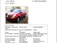 Â Â Â Â Â Â 
2010 Cadillac SRX
Drive well with Automatic 6-Speed transmission.
Has 3.0L V6 engine.
It has Crystal Red Tintcoat exterior color.
Features & Options
4-wheel ABS brakes
Trip computer
Automatic Transmission
Audio controls on steering wheel
8-way