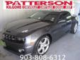 Â .
Â 
2010 Chevrolet Camaro
$29998
Call (903) 225-2708 ext. 910
Patterson Motors
(903) 225-2708 ext. 910
Call Stephaine For A Super Deal,
Kilgore - UPSIDE DOWN TRADES WELCOME CALL STEPHAINE, TX 75662
Patterson Chevrolet Chrysler Dodge Jeep is pleased to be