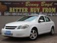 Â .
Â 
2010 Chevrolet Cobalt LT w/2LT
$13900
Call (806) 553-7962 ext. 20
Benny Boyd Lubbock
(806) 553-7962 ext. 20
5721 Frankford Ave,
Lubbock, TX 79424
Non-Smoker. Premium Sound. Easy to use Steering Wheel Controls. Sport Bucket Front Seats. Power Windows,