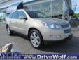 Price: $29106
Make: Chevrolet
Model: Traverse
Color: Tan
Year: 2010
Mileage: 33103
***ONE OWNER*** 2010 Chevrolet Traverse LTZ with All Wheel Drive. Heated leather seats, 7 passenger seating, 6 cylinder engine, automatic transmission, cruse control, power
