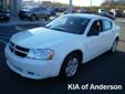 Â .
Â 
2010 Dodge Avenger
$13988
Call (877) 638-8845 ext. 34
Kia of Anderson
(877) 638-8845 ext. 34
5281 highway 76,
Pendleton, SC 29670
Please call us for more information.
Vehicle Price: 13988
Mileage: 36970
Engine: Gas I4 2.4L/144
Body Style: Sedan