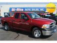 Bi-Rite Auto Sales
Midland, TX
432-697-2678
2010 DODGE Ram 1500 STRONG 6 CYLINDER GAS SAVER.
Handles beautifully in any terrain and in any weather you find yourself in. Very responsive and a joy to drive with great styling for a low cost of ownership. If