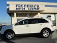 Â .
Â 
2010 Ford Edge
$22491
Call (877) 892-0141 ext. 143
The Frederick Motor Company
(877) 892-0141 ext. 143
1 Waverley Drive,
Frederick, MD 21702
Ford Certified Pre-Owned 6yr 100,000 mile powertrain warranty. Feel confident driving this beautiful local