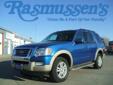 Â .
Â 
2010 Ford Explorer
$28000
Call 712-732-1310
Rasmussen Ford
712-732-1310
1620 North Lake Avenue,
Storm Lake, IA 50588
Just so you know, this EDDIE BAUER EDITION comes with a very nice leather interior and a stylish sunroof. When it's time to get on