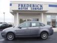 Â .
Â 
2010 Ford Focus
$14493
Call (301) 710-5035 ext. 8
The Frederick Motor Company
(301) 710-5035 ext. 8
1 Waverley Drive,
Frederick, MD 21702
Ford Certified Pre-Owned 6 year 100,000 mile warranty makes this the smart buy for anyone! Drive with confidence