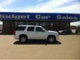 Budget Car Sales
2801 w 45th Ave. Amarillo, TX 79110
(806) 355-3324
2010 GMC Yukon White / Tan
87,000 Miles / VIN: 1GKUCCE01AR187060
Contact Art Gustin
2801 w 45th Ave. Amarillo, TX 79110
Phone: (806) 355-3324
Visit our website at