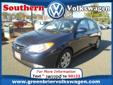 Greenbrier Volkswagen
1248 South Military Highway, Chesapeake, Virginia 23320 -- 888-263-6934
2010 Hyundai Elantra Blue Pre-Owned
888-263-6934
Price: $13,939
LIFETIME Oil & Filter Changes.. Call Chris or Jay at 888-263-6934
Click Here to View All Photos