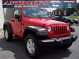 .
2010 Jeep Wrangler Sport
$21995
Call (610) 286-9450
Anthony Chrysler Dodge Jeep
(610) 286-9450
2681 Ridge Rd,
Elverson, PA 19520
Looking for a new home for this beautiful 2010 Jeep Wrangler Sport 4WD! This vehicle needs a serious driver so stroll on