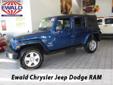 Ewald Chrysler-Jeep-Dodge
6319 South 108th st., Â  Franklin, WI, US -53132Â  -- 877-502-9078
2010 Jeep Wrangler Unlimited Sahara
Low mileage
Price: $ 27,995
Call for financing 
877-502-9078
About Us:
Â 
With a consistent supply of high quality new and