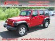Duluth Dodge
4755 miller Trunk Hwy, Â  duluth, MN, US -55811Â  -- 877-349-4153
2010 Jeep Wrangler Unlimited Sport
Price: $ 25,675
Call for financing infomation. 
877-349-4153
About Us:
Â 
At Duluth Dodge we will only hire customer friendly, helpful people